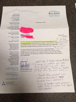 The have my debit card on file. I asked them to charge it again. Also sent a $100 check. Check was not cashed, card not charged.