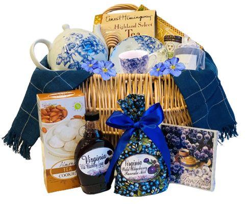 Teatime with Teapot Set Gift Basket