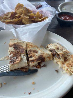 Beef Quesadilla Compuesta tastes pretty good!