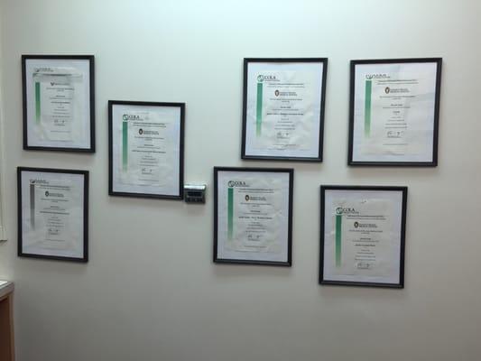 Diplomas everywhere