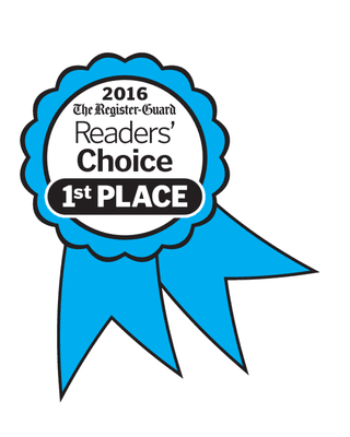 1st Place in the Register-Guard's Readers Choice Awards for Favorite Kid's Clothing category eight years in a row!