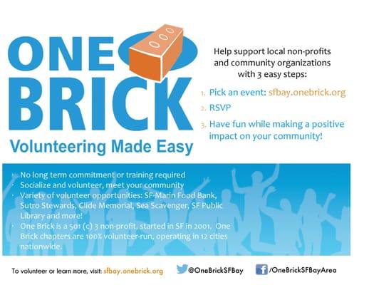 Simple summary of Volunteering Made Easy!  Feel free to distribute to others that care about improving their communities!