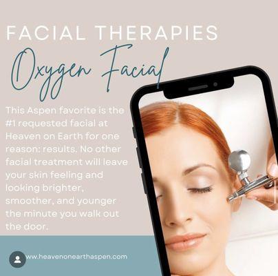 Is your skin feeling dry? The Oxygen Facial from Heaven on Earth is guaranteed to get your skin back to its hydrated self.