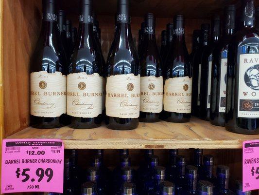 Good sale on wine.