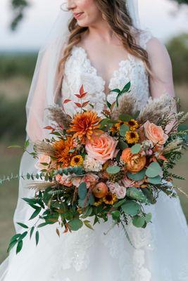 fall bridal bouquet