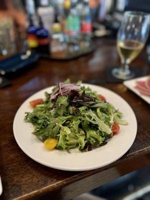 Side salad with balsamic dressing