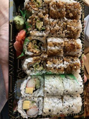 Eel roll x 2, Jumbo Roll