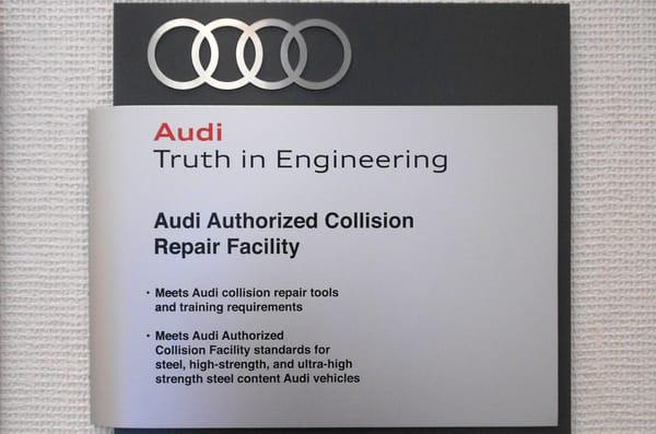 Niello Collision Center is an Audi Authorized Collision Repair Facility.