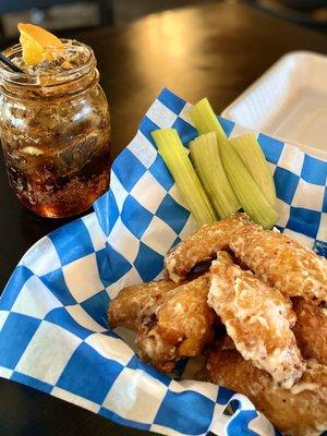 Awesome garlic Parmesan wings!