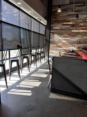 Light, spacious dining area