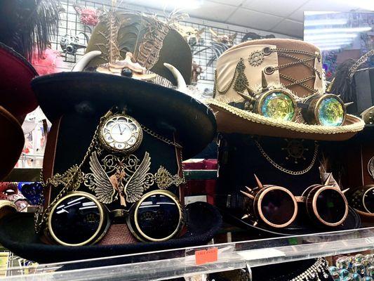 Steampunk/festival hats.