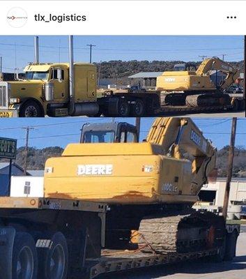 2020 Hauling excavators to a job site!