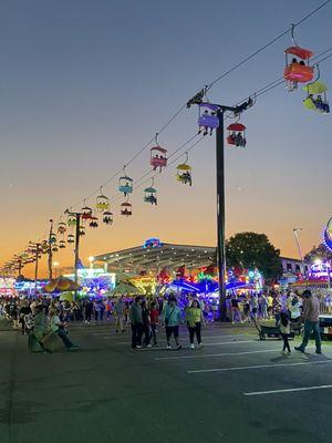 Fair rides and sunset in Cumming GA!