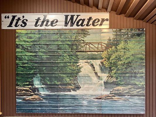 Mural by the visitor center.