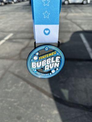 Bubble Run medal