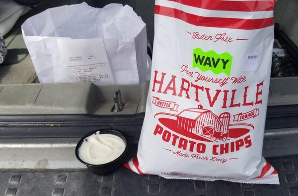 Hartville chips and that amazing dip