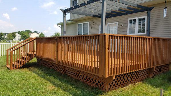 Beautiful deck staining in South Jersey