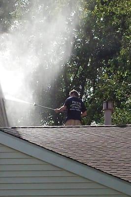 Our Power Washing services specialize in exterior cleaning.