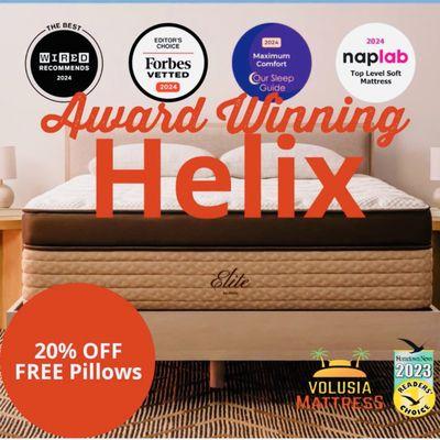 Experience the HELIX Mattress Collection today in Ormond Beach. MOST AWARDED Brand in 2023. Made for Back, Side or Stomach Sleepers!