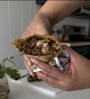 Brassas Burrito $15