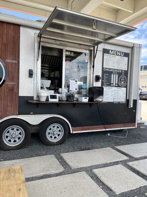 Food truck and menu.