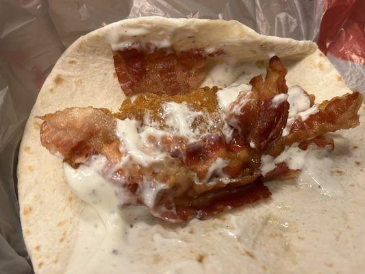 Buffalo ranch wrap, Total waste of money.