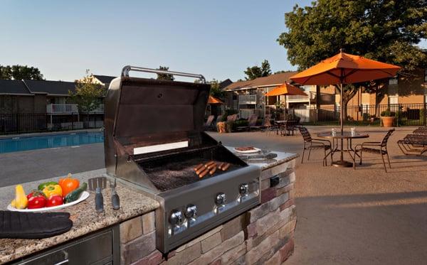 Gourmet outdoor kitchen