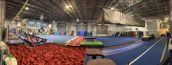 ONLY Elite Gymnastics Facility! on Staten Island! with inground  Foam Pits, trampolines & Tumble TRaks