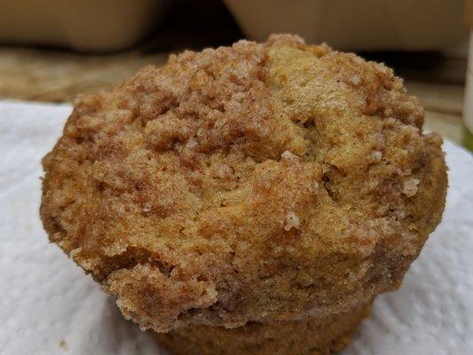 Yummy cinnamon muffin