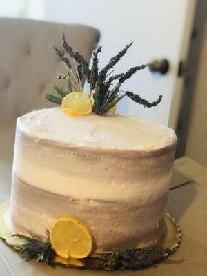 8" Blackberry Lavender Lemon Cake