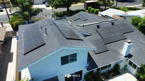 Solar Panels Beautifully installed on this home.