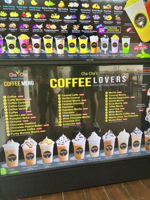 Huge coffee lovers selection