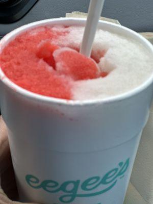 Lemon and strawberry eegee