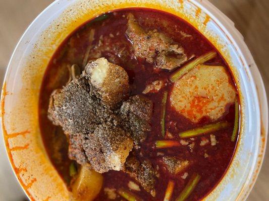 Take out Gam ja tang (gallon size) best gam ja tang(spicy pork bone soup) in flushing