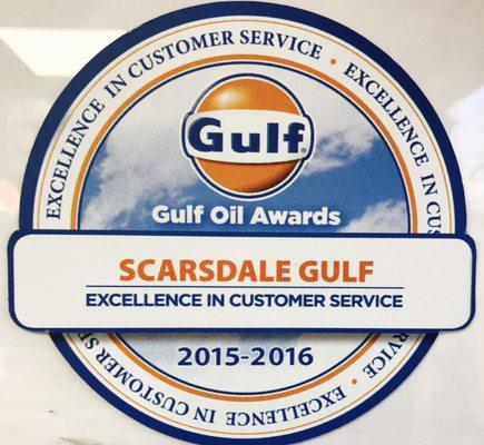 Scarsdale gulf excellent customer service