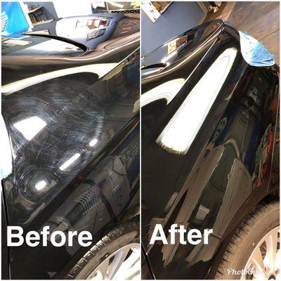 Paint correction before and after