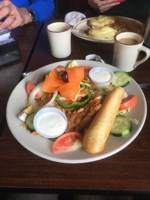 Crispy chicken salad