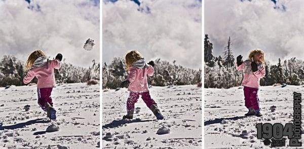 First snow at Palomar Mountain