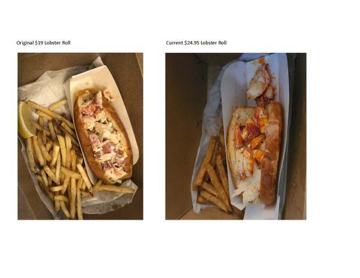 Lobster roll of old vs. scent order