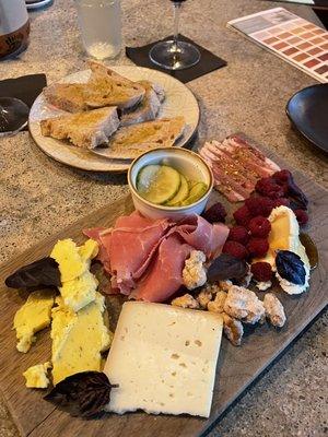 Our charcuterie board!! Loved every item I better stop typing before my husband eats at all!  From local farms all delicious