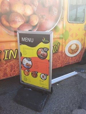 Nigerian food truck.  Delicious FuFu