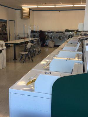 View of washers from the front door