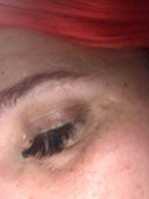 Gaps in lashes