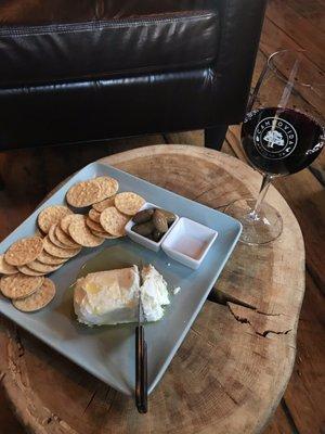 Primitivo with Goat Cheese Platter