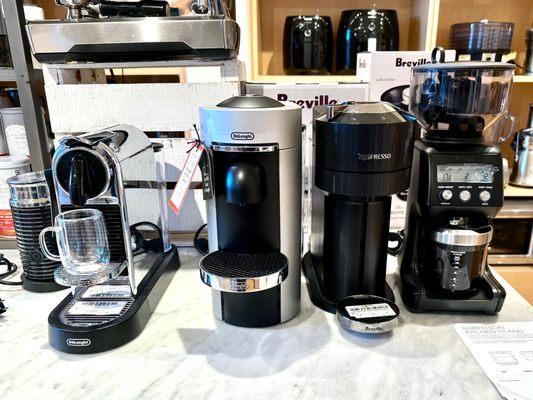 Selection of Nespresso Coffee Machines