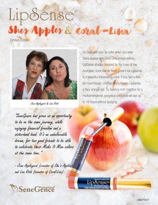 She's Apples & Coral-Lina LipSense