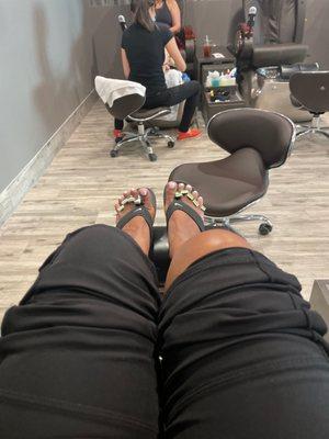 Finished pedicure