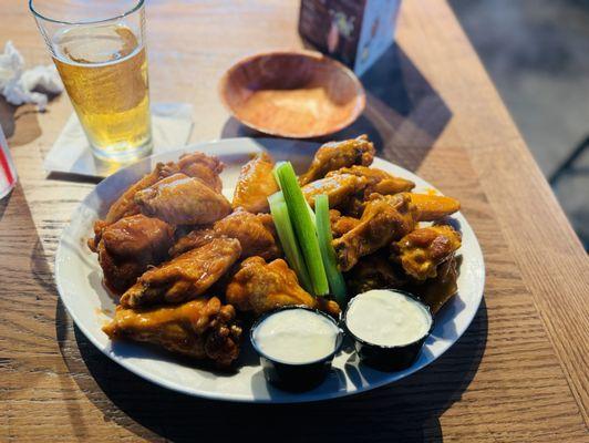 Double Order of Traditional Wings with blue cheese