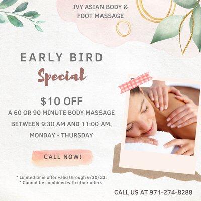 Early Bird Special