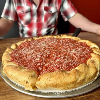 Chicago style pizza